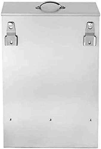 30-50lb Capacity Galvanized Chicken Feeder Weatherproof coop Dispenser,30lb
