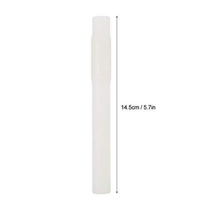 4PCS Milking Short Tube Milking Machine Accessories Food Grade Milking Cup Set Parts Rubber Short Tube Pipe for Cow Milking Machine (White Short Milk Tubes (4 in a Pack))