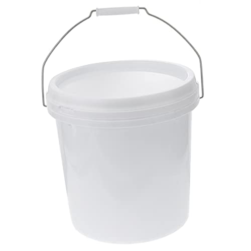 Airtight Food Grade Bucket with Lid Multi Purpose Storage Container for Pet Food Livestock Feed and More High Strength Plastic with Hand Grip and Side Handles