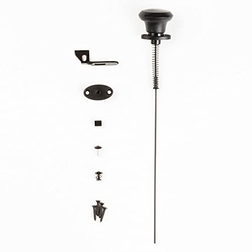 National Hardware Gate Latch Cable Pull N109-070 Spring Loaded Black Outdoor Fence Gate Hardware with WeatherGuard Rust Resistant Finish for 2.5-4 in Gate Posts Easy Installation - size: 40"