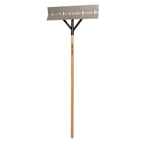 SCENIC ROAD Farm & Ranch Scraper Tool – Heavy Duty Ice Scraper with 24" Steel Blade & 58" Long Handle Floor Scraper – Steel Scraper for Driveway Ice, Barn, Paint or Wood – Made in USA (Model SRSS24) - size: 24-inch Stainless Steel