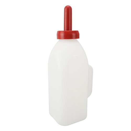 GLOGLOW Calf Feeding Bottle, Silicone Material, 2L Large Capacity Calf Nursing Bottle for Calves and Livestock (Upright Milk Pot)