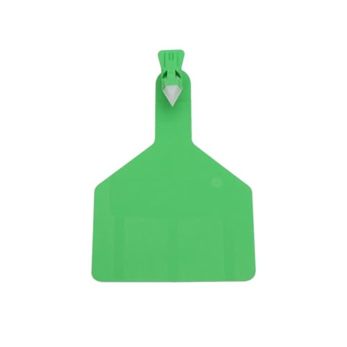 Cattle Ear Tags 20pcs 76 * 115mm Integrated Blank TPU Cattle Ear Tag Wordless Earrings Custom Number Cow Labels Farm Animal Identification for Animals(Gold) - color: Gold