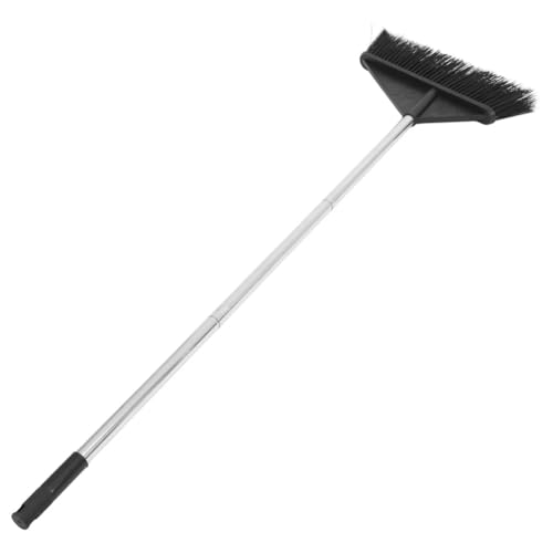 Heavy-Duty Long Handle Stiff Bristle Broom - Indoor/Outdoor Floor Sweeper for Tough Cleaning Tasks