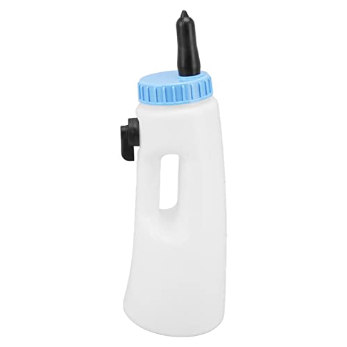 Vertical Calf Feeding Bottle, 2.5L Calf Milk Bottle PE Material, Sturdy Screw Cap with Handle, Control Valve for Calves Lambs, Strong Sealing, Vertical Calf Bottle