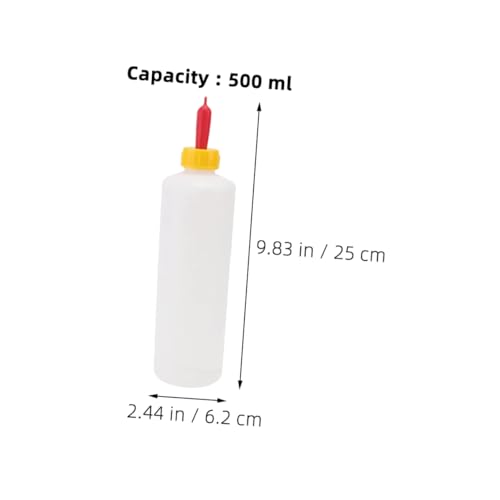 2sets Replaceable Lamb Feeding Bottle Goat Milk Bottle Sturdy Livestock Milk Feeders Easy Cleaning