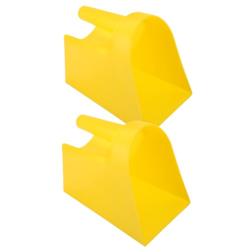 Mikikit 4pcs Shovel for Livestock Ergonomic Handle Poultry Feeding Scoop for Farm and Garden Use