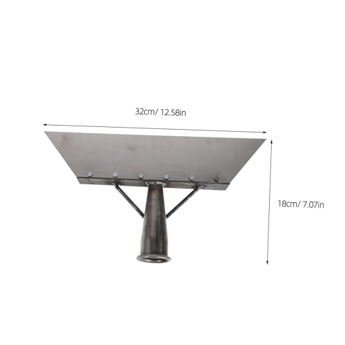 Manure Scraper and Metal Blade Scraper Tool for Livestock Barn Cleaning, 32cm Heavy Duty Manganese Steel Multi-Functional Poultry Manure Shovel for Farm and Chicken Coop