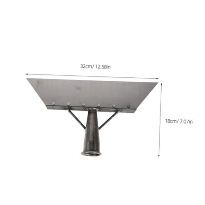 Manure Scraper and Metal Blade Scraper Tool for Livestock Barn Cleaning, 32cm Heavy Duty Manganese Steel Multi-Functional Poultry Manure Shovel for Farm and Chicken Coop