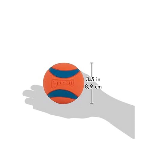 Chuckit! Ultra Ball Dog Toy - Size XL - For Dogs 100+ lbs - Made from Durable Rubber - Super Bouncy - Floats in Water - 3.5-inch Diameter - Pack of 1 - color: Ultra, size: XL