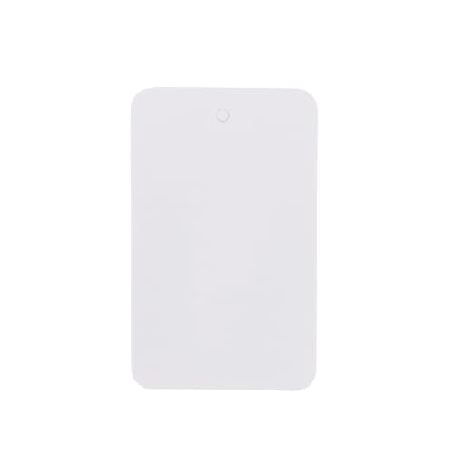 SSWBasics Large Unstrung White Non-Perforated Blank Clothing Tags - 1-3/4"W x 2-7/8"H - - size: 1-3/4"W x 2-7/8"H