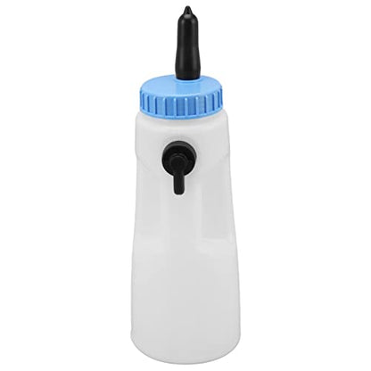 Vertical Calf Feeding Bottle, 2.5L Calf Milk Bottle PE Material, Sturdy Screw Cap with Handle, Control Valve for Calves Lambs, Strong Sealing, Vertical Calf Bottle