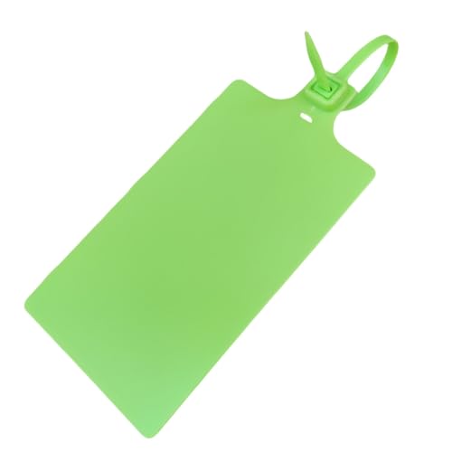 Plastic Seals Shipping Tags Logistics Use Big Sign Tie Large Label Tie, 255mm Total Length, Package of 100pcs (Fluorescent Green) - color: Fluorescent Green