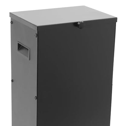 Hanging Deer Feeder, 11 Gallons Heavy Duty Livestock Feeder Dispensers with Handles, Hanging Livestock Feeding Station for Deer, Horses, Cattle, Sheep