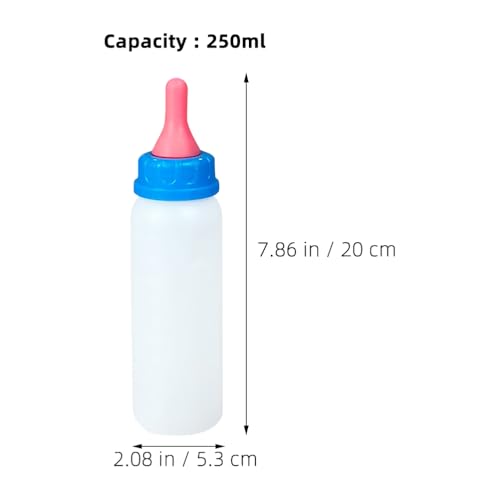 HANABASS Piglet Feeding Bottle Set 4 Pack Animal Bottle Feeder for Lambs Calves Goats Sheep and Newborn Livestock Nursing Kit for Artificial Feeding