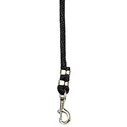 Mustang Poly Lead Rope 9ft. with Bolt Snap - color: Blk/Grn/Blue