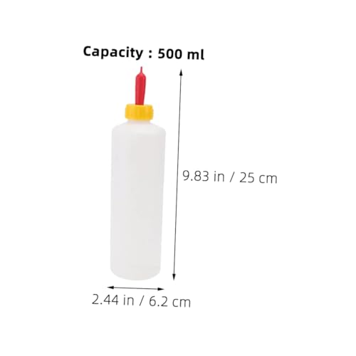 GANAZONO 2sets Small Calf Feeding Bottle Goat Milk Bottle Milk Nipple Daily Use Feeding Container for Farm Animals - size: 25.00X6.20X6.20CM