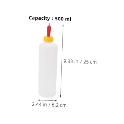 GANAZONO 2sets Small Calf Feeding Bottle Goat Milk Bottle Milk Nipple Daily Use Feeding Container for Farm Animals - size: 25.00X6.20X6.20CM