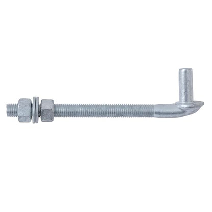 VIVIDA J Bolt Gate Hinge 8", Gate Bolt Hinge with 5/8" Male Pin, Heavy Duty Chain Link Gate Hardware, Galvanized Steel, 1 Pack - size: 8" (1 PCS)