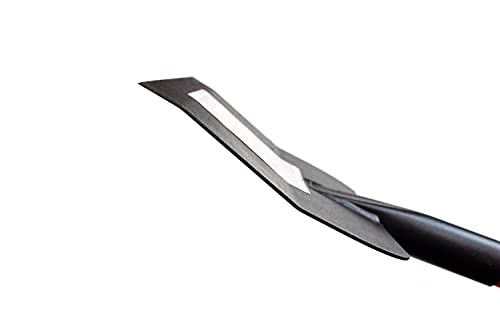 BULLY TOOLS Big Bully Floor Scraper Long Handle - Heavy Duty Scrapper for Cleaning, Carpet, Tile & Flooring Removal, Durable Fiberglass Handle, Construction Tool, 100% Made in USA