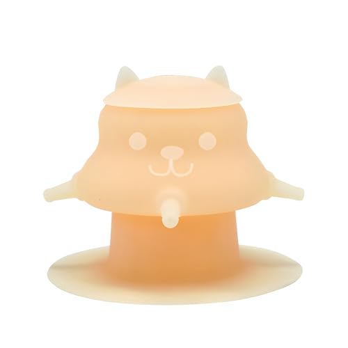 230ML Silicone Puppy Feeder for Multiple Puppies, Puppy Milk Feeder Puppy Bottles for Nursing Station with 4 Teats for Kittens, Puppies, Rabbits, Pigs Nursing Supplies (Orange) - color: Orange