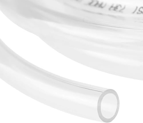 YOUHO 15 Feet PVC- 1/4" ID Clear Vinyl Tubing Food Grade Multipurpose Tube for Beer Line, Kegerator, Wine Making, Aquaponics, Air Hose - color: 15 Feet, size: 1/4" ID