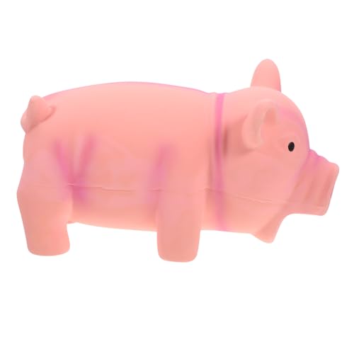 COLLBATH Pig Shape Latex Dog Chew for Aggressive Dogs Squeaky Puppy Teething for Healthy Chewing and Boredom Relief Suitable for Breeds