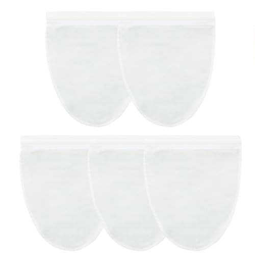 Nut Milk Bag Strainer, Strainers Fine Mesh Bags, Reusable Cheese Cloth Bag for Straining for Filter Juices, NutMilk, Cheese, Honey, Butter, (M-Size*5/ Excluding Bracket) - color: Strainer Bag*5, size: M
