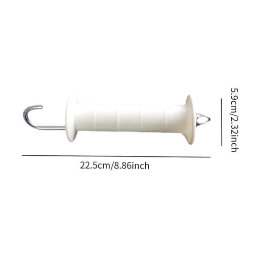 8pcs Sturdy Electric Fence Gate Handles Spring Replacement Easy to Install Insulated Accessories for Outdoor Metal