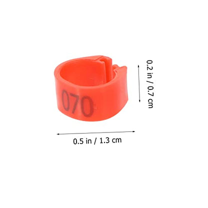 UKCOCO 100pcs Pigeon Anklet Chicken Coop for Chickens Feeders Rooster Chicken Ring Plate Chick Grit Plucker Pigeon Supplies Bird Feeder Quail Leg Bands Outside Abs Colorful