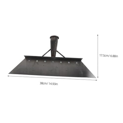 INOOMP Manganese Steel Multifunctional Garden Cleaning Shovel 38cm for Barn Manure Scraper Tool Heavy Duty Livestock Dung Scraper Spade for Farm and Lawn Care