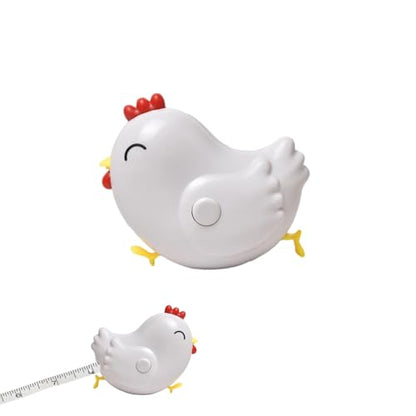 Animal Measuring Tape Chick Shaped Flexible Cute Cartoon Measuring Tape Lightweight Plastic Design for Crafting Sewing and Educational Activities