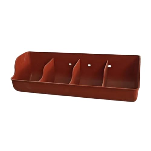 Pig Trough,Food Feeder,Small Animals Waterer,4 Compartment Farm Animal Supplies,Feeding Livestock Pets Fodder Slot,Pig Manger
