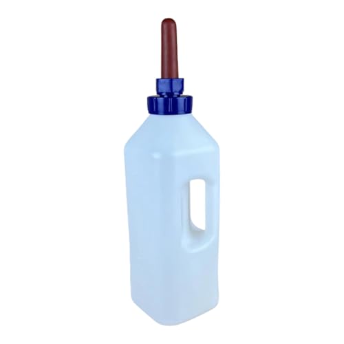 Large Capacity Livestock Milk Container Feeding Bottle with Leakproof Nipple Easy Refilling Mouth for Fawns Nursing - style: 4 liter capacity