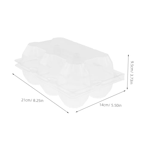 6pcs Easter Egg Cartons Jumbo Egg Cartons for Goose Reusable Display Tray Storage - size: 21.00X14.00X9.50CM