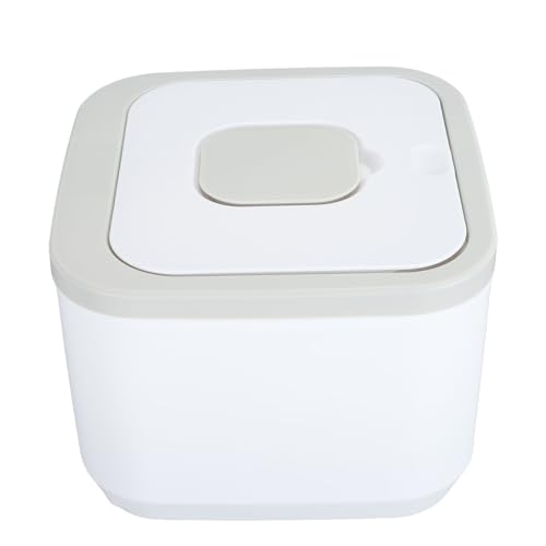 Rice Storage Container, Airtight Large Capacity Food Dispenser for Pantry Kitchen Food Grade ABS 50 Lb Stackable Bin with Lid and Measuring Cup