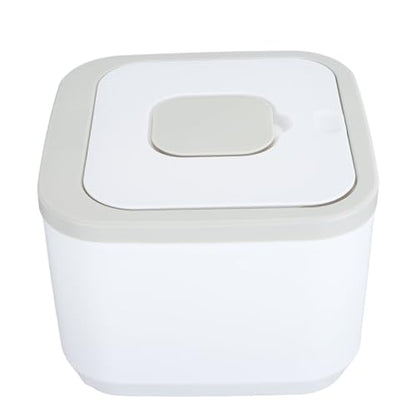 Rice Storage Container, Airtight Large Capacity Food Dispenser for Pantry Kitchen Food Grade ABS 50 Lb Stackable Bin with Lid and Measuring Cup
