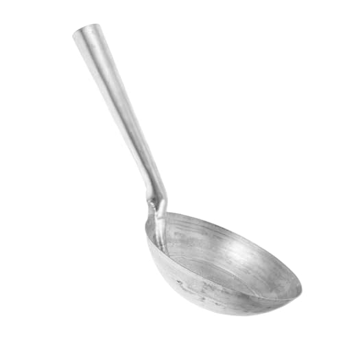 Abaodam Heavy Duty Iron Ladle Spoon for Farm Garden Use Multipurpose Water Scoop for Feeding Livestock Iron Construction Thick Handle