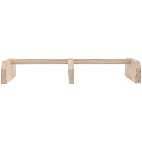 Yardwe Natural Chicken Roosting Perch Wooden Bird Stand Roosting Bars for Chickens Parrot Accessory