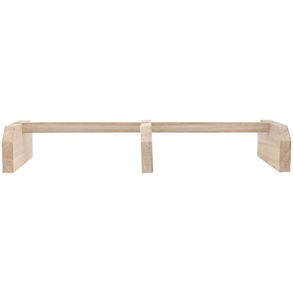 Yardwe Natural Chicken Roosting Perch Wooden Bird Stand Roosting Bars for Chickens Parrot Accessory