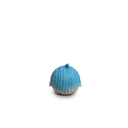 HuggleHounds Finn The Shark Ruff-Tex Ball - Dog Toy, Rubber, Squeaky, Heavy Duty, Small, Medium & Large Dogs, All Breeds - size: Small, style: Finn the Shark