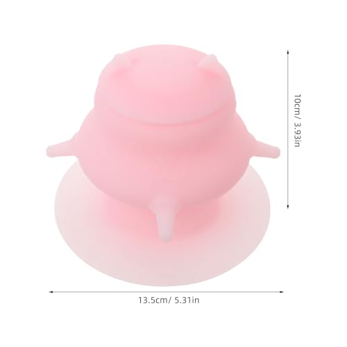 Pet Feeder Bowl with Nursing Nipple - Silicone Kitten Milk Feeder for Puppies and Small Animals - Puppy Milk Feeding Station for Animal Lovers - Pink - color: Pink