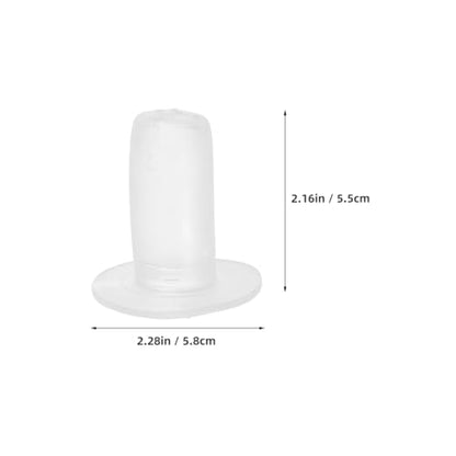 Kisangel 5pcs Calf Nursing Bottle Nipple, Leakproof Soft Silicone Teat for Efficient Feeding for Calves and Livestock Pet Feeding Essentials
