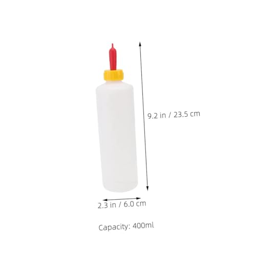 2sets Lamb Feeding Bottles Replaceable Milk Bottles for Small Animals Daily Use Feeding Container for Newborn Livestock Capacity with Multi Nipples for Farm Use