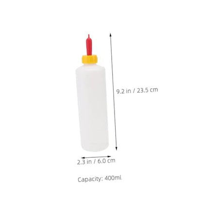 2sets Lamb Feeding Bottles Replaceable Milk Bottles for Small Animals Daily Use Feeding Container for Newborn Livestock Capacity with Multi Nipples for Farm Use