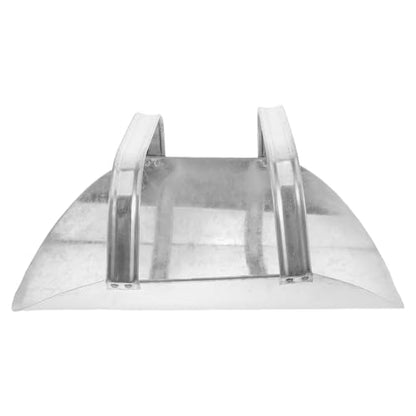 Kisangel Heavy-Duty Metal Feed Scoop for Livestock and Farm Use, Thickened Iron Grain Shovel with Dual Handles, Suitable for Chicken, Goat, and Barn Feeding Tasks
