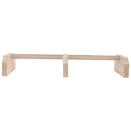 Balacoo Wooden Chicken Perch Roosting Bar Natural Bird Stand for Hens and Medium to Large Birds Safe Parrot Pet Coop Accessory for Secure Off Ground Resting