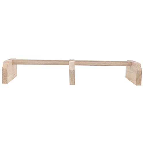 Balacoo Wooden Chicken Perch Roosting Bar Natural Bird Stand for Hens and Medium to Large Birds Safe Parrot Pet Coop Accessory for Secure Off Ground Resting