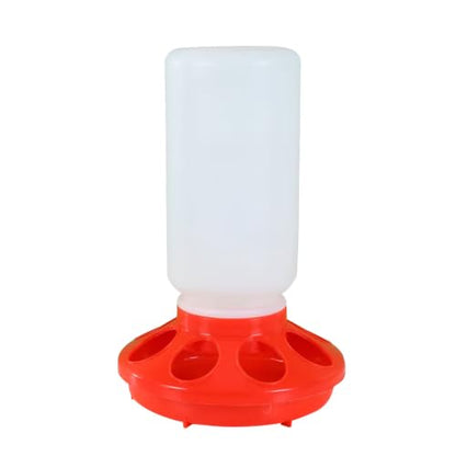 2026 New Baby Chick Feeder and Waterer Set,1 Quart Poultry Starter Kit,8-Hole Chick Feeder with Gravity Waterer for Chicks,Ducklings,and Small Poultry Brooder Supplies