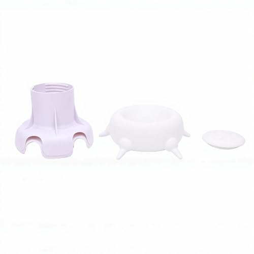 Zopsc Pet Milk Feeder Station, 4 Nipples Silicone Feeding Bowl for Puppies Kittens, Small Animal Nursing Bottle with Leakproof Design for Pet Owners - color: White